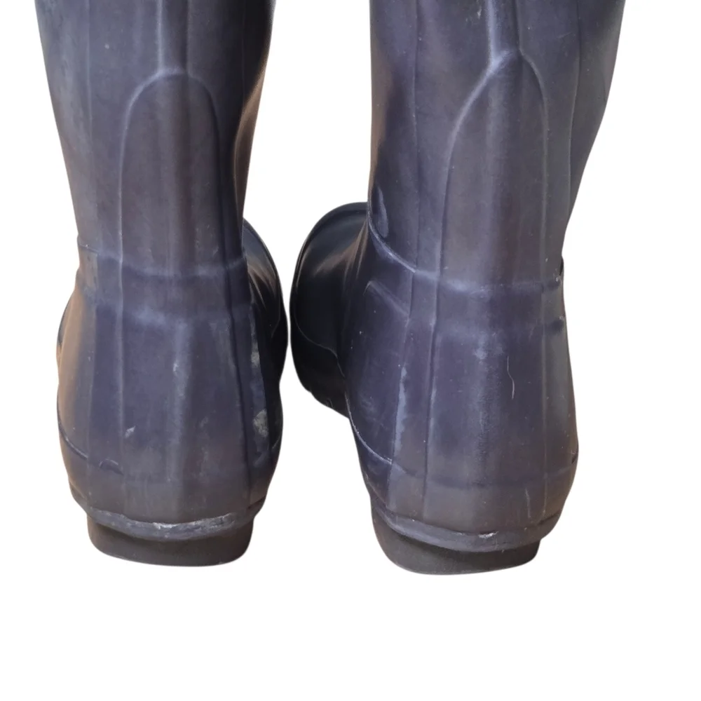 Hunter Womens Purple Waterproof Rubber Original Tall Rain Boots Size 7